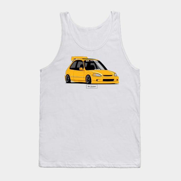 Honda Civic EK Hatch Tank Top by RexDesignsAus